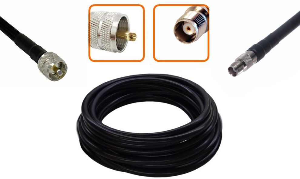 cable uhf mâle vers TNC femelle
