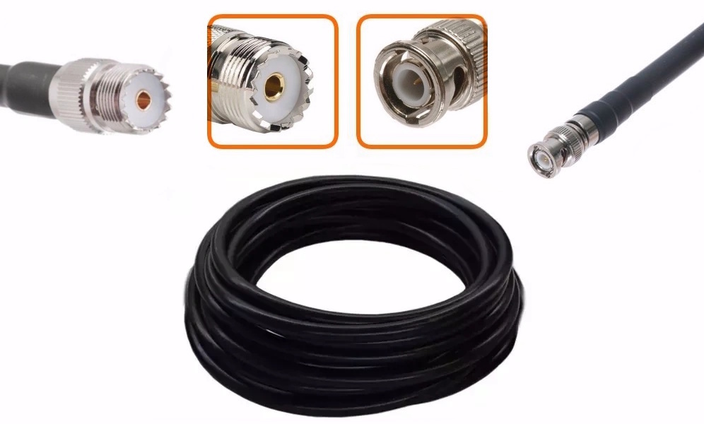 câble UHF femelle vers BNC mâle
