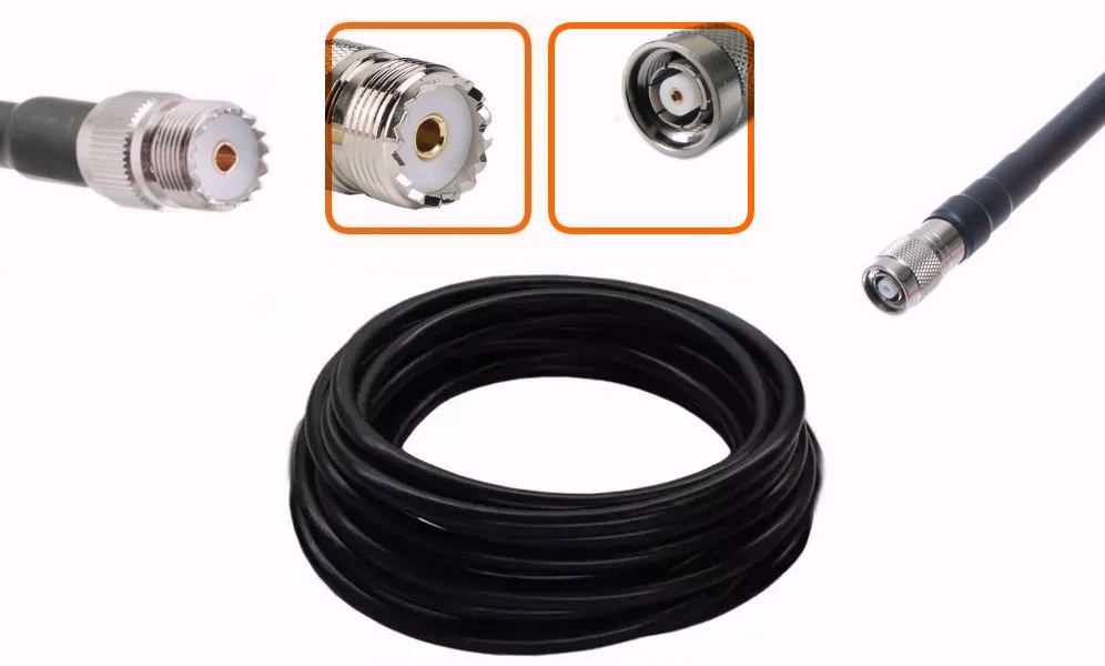 câble UHF femelle vers RP-TNC mâle