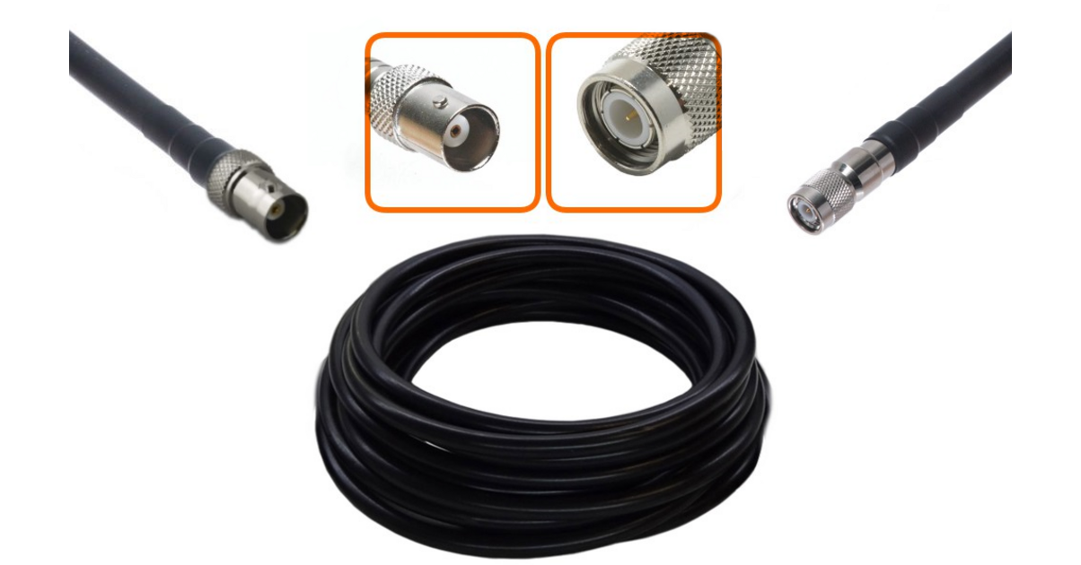 cable transpondeur TNC BNC 2 mètres