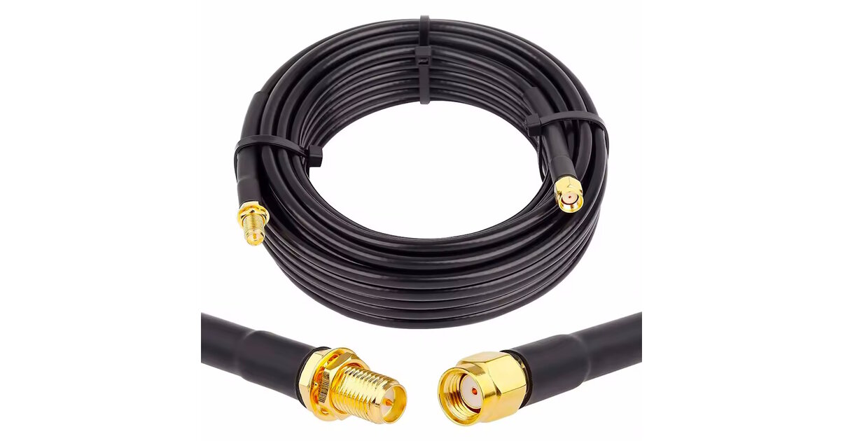 RANGEFUL RP-SMA 1m Rallonge Antenne WiFi Cable Coaxial RPSMA Mâle à N Male Câble Extension