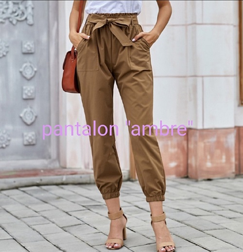 pantalon ambre camel