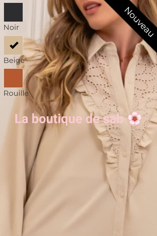 ROBE CHEMISE SOFIA BEIGE 1