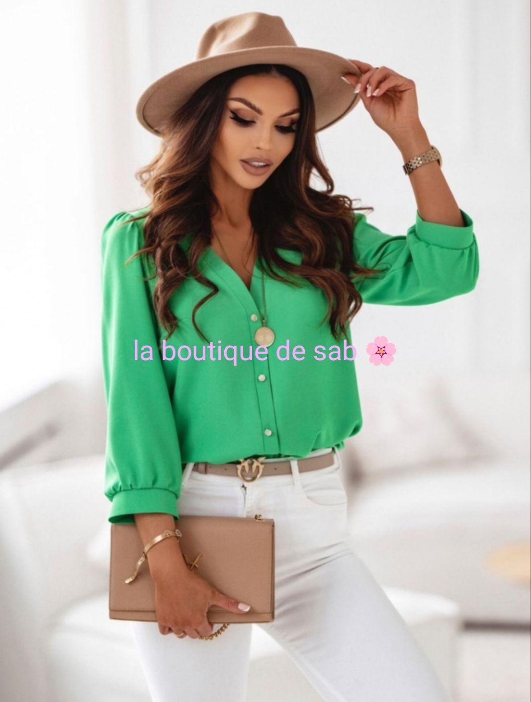 blouse verte