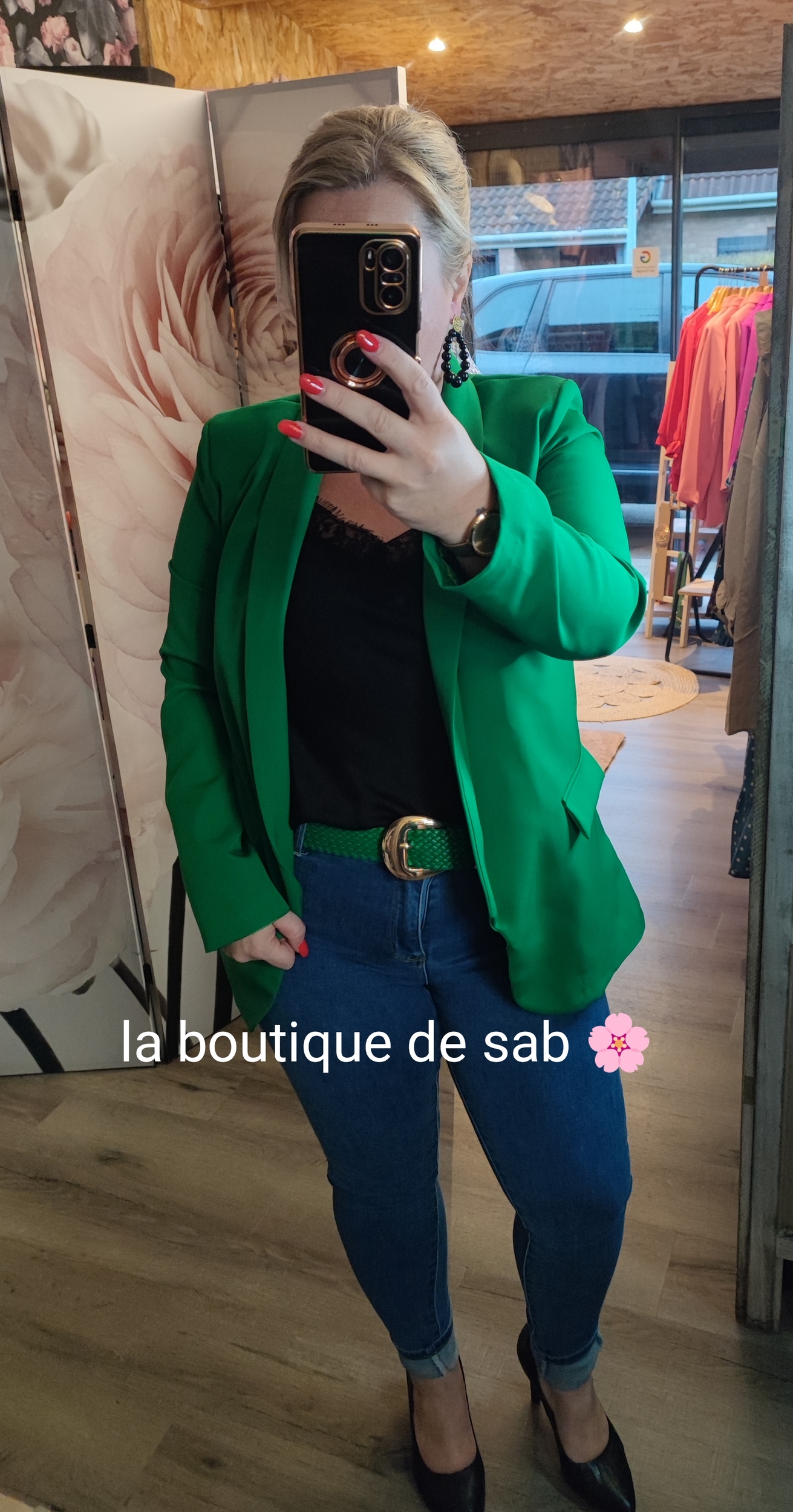 veste verte jean officier