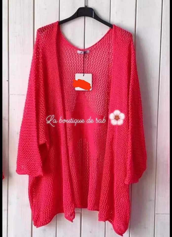 gilet fushia