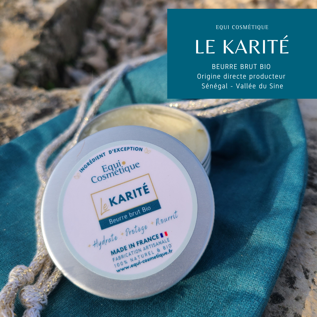 BEURRE DE KARITE BRUT BIO - EQUI COSMETIQUE - 50Gr