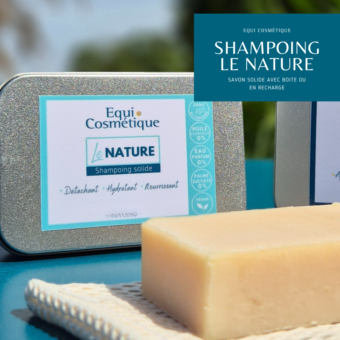 SAVON SOLIDE - SHAMPOING SOLIDE NATUREL SANS SULFATE CHEVAL BLANC