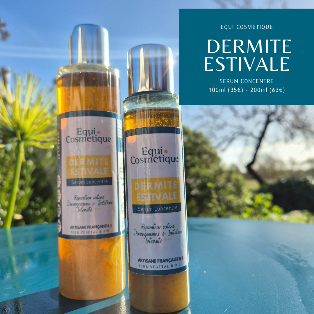 Traitement - Produit soin naturel anti dermite estivale peau démangeaison - bio - Serum Dermite Equi Cosmétique
