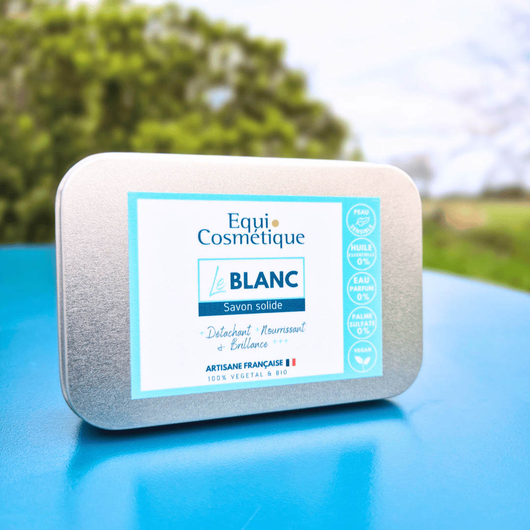 SHAMPOING CHEVAL BLANC GRIS - PRODUIT DETACHANT TACHES NATUREL - EQUI COSMETIQUE
