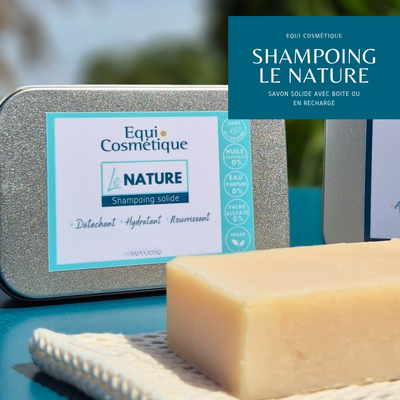 SAVON SOLIDE - SHAMPOING SOLIDE NATUREL SANS SULFATE CHEVAL BLANC