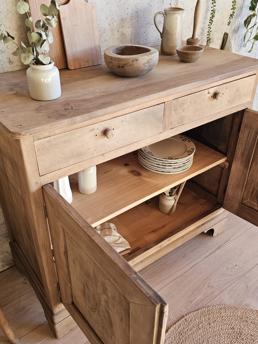 ancien Buffet ancien en chêne blond20251104_144350