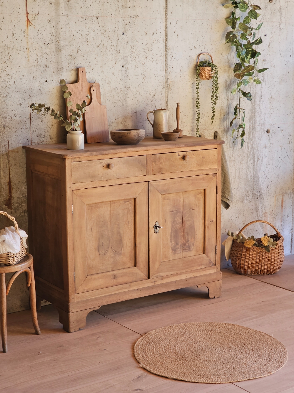ancien Buffet ancien en chêne blond20251104_143526