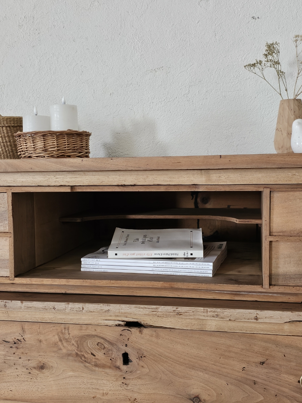 Ancienne commode secretaire en noyer massif et sapin20260224_145818