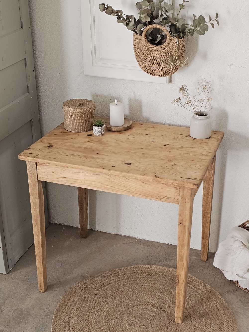 ancienne table-bureau en bois massif-sapin 20260306_114353
