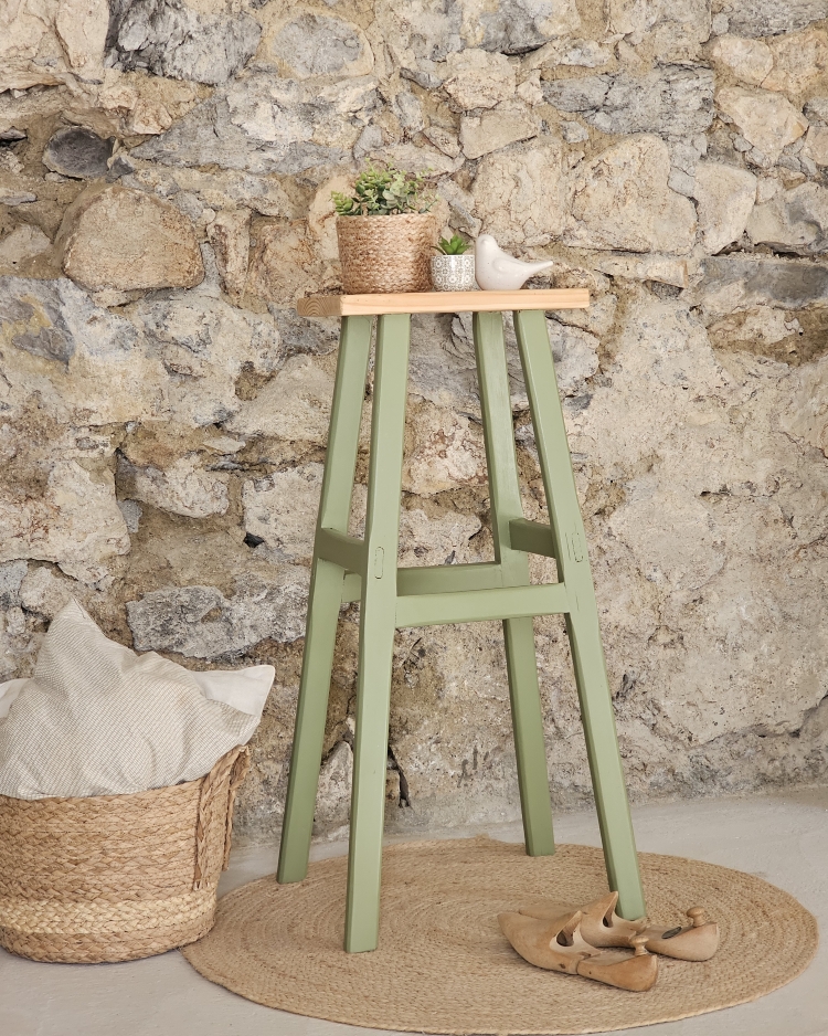 tabouret haut vert et bois20260403_100010
