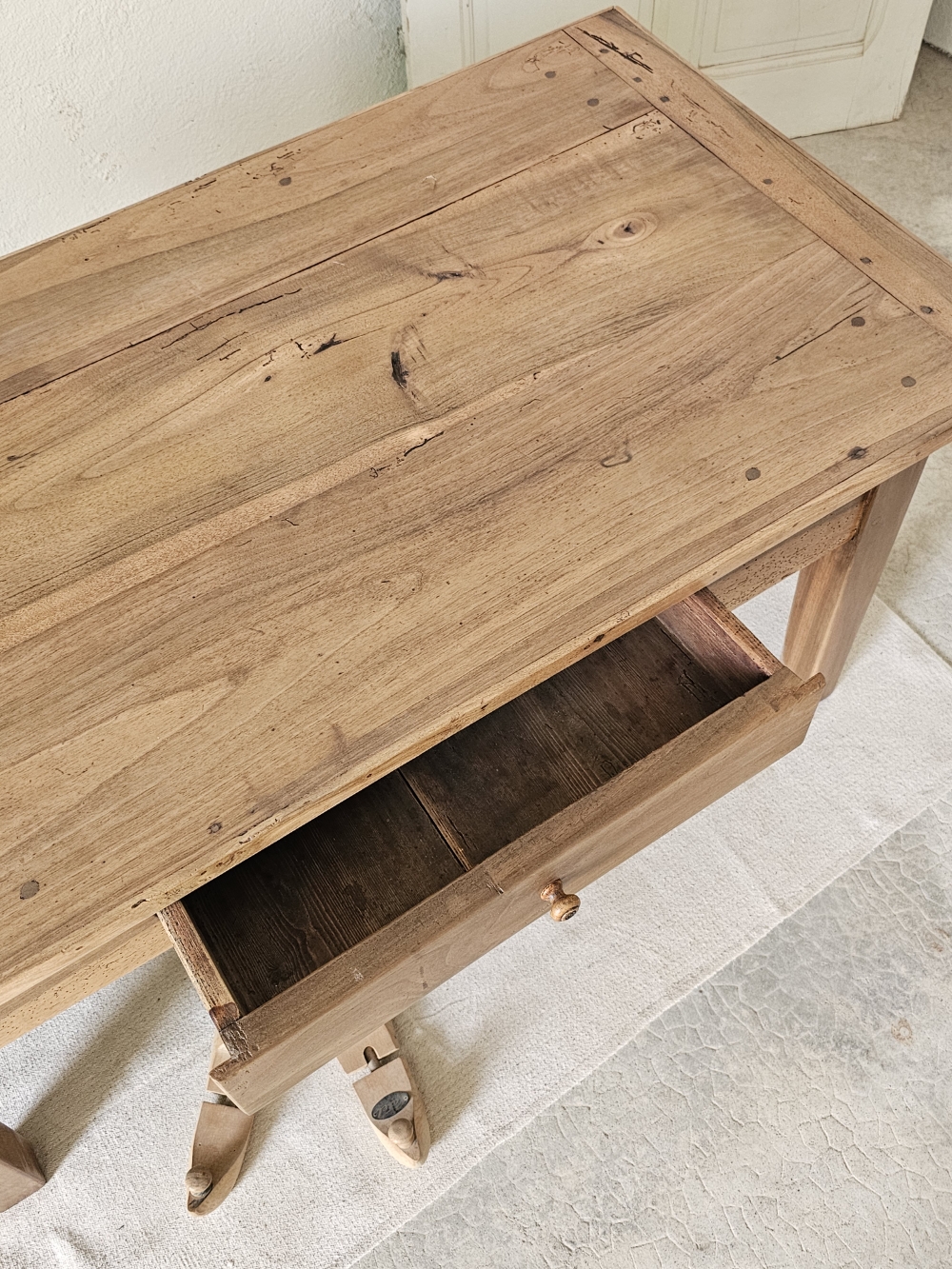 Ancienne table de ferme basse 3 tiroirs20260425_114223