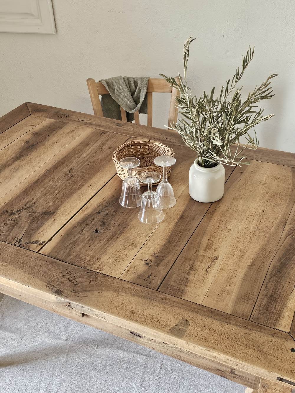 Table de Ferme en Chêne Massif – 3 Tiroirs – Style Authentique20260505_155539