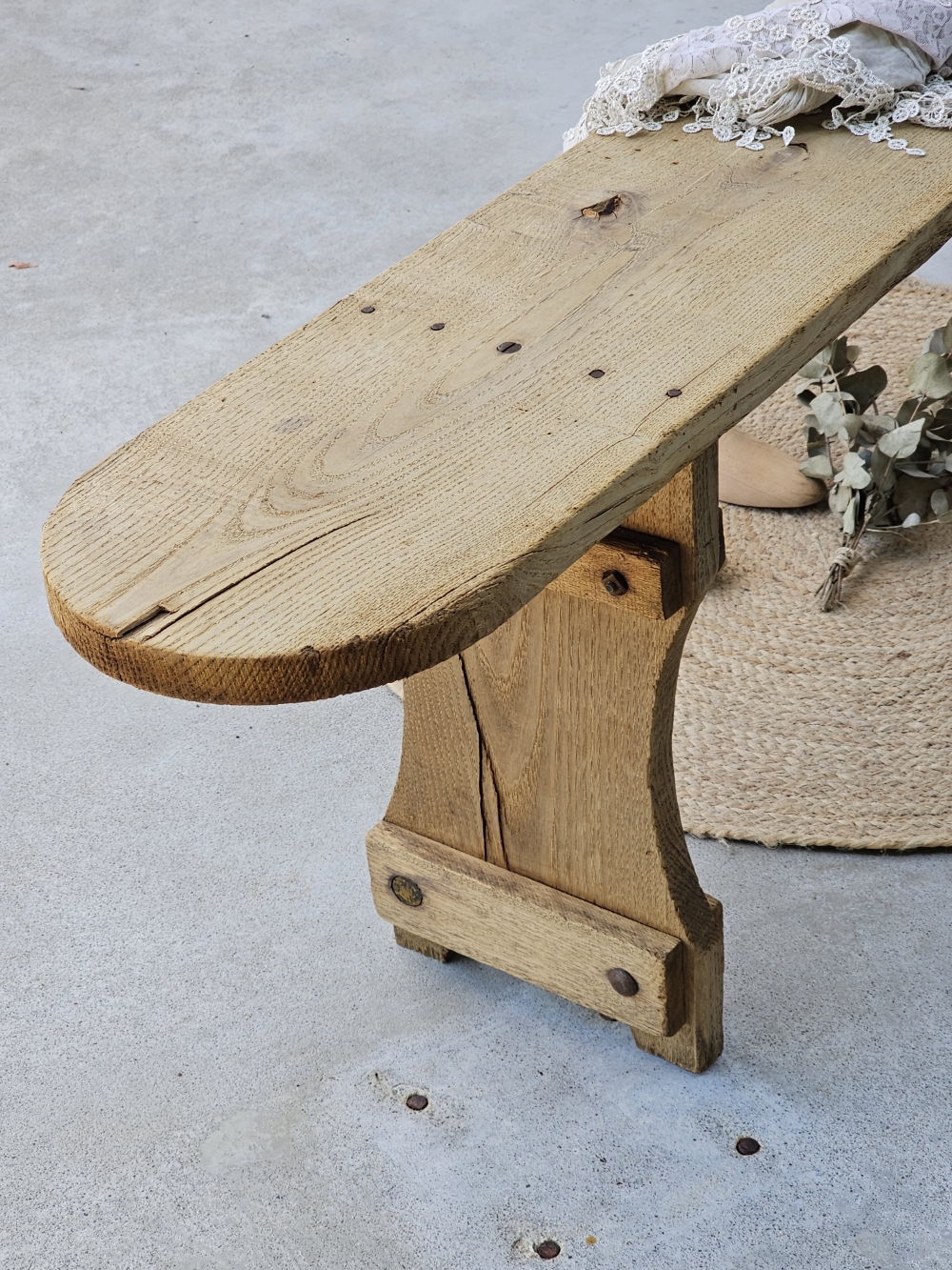 ancien banc de ferme en chêne ,bois brut 20260527_162224