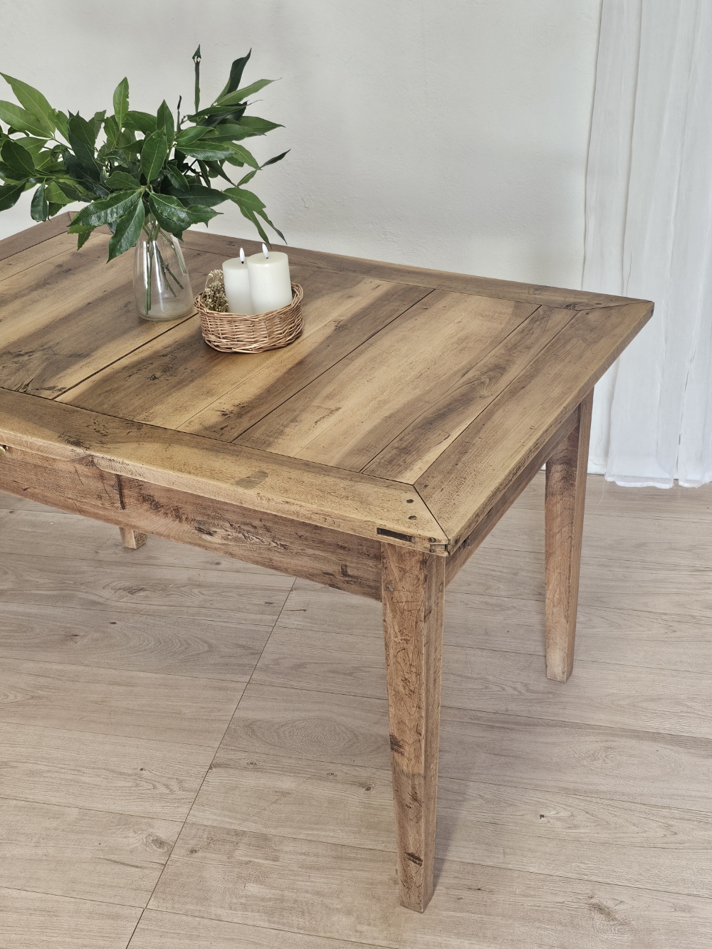 Table de cuisine ancienne style table de ferme en bois20260629_170943