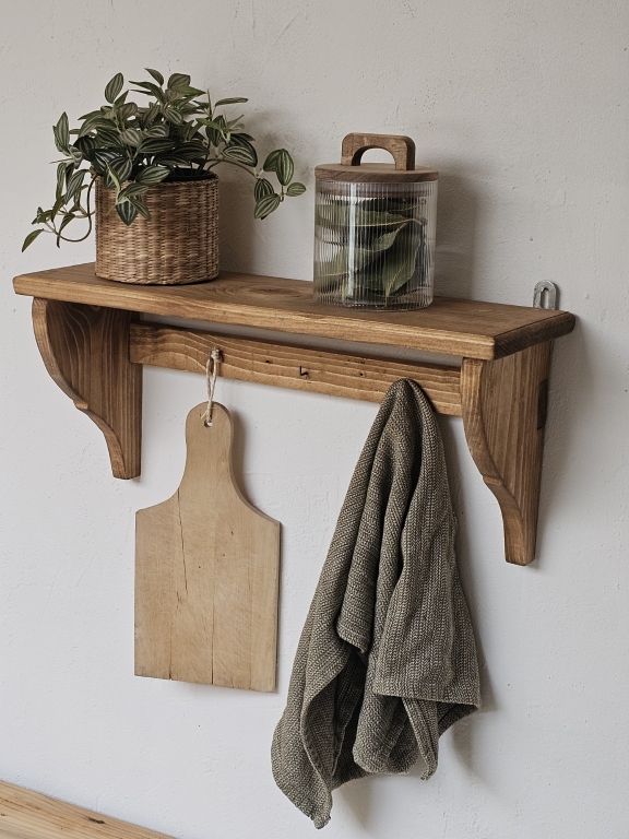 etagere-murale-bois-avec-crochets-vue-trois-quarts