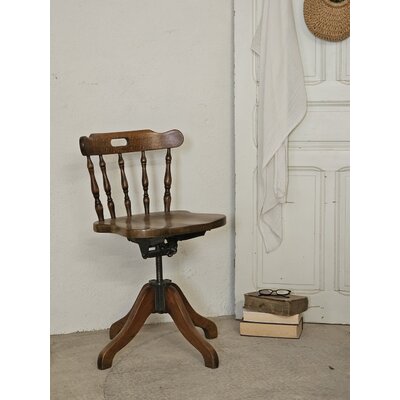 Chaise de bureau pivotante vintage en bois courbé Jugoslavia20260619_142126