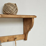 20241128_094105ancienne etagere avec 4 crochets brocante vintage meuble ancien decoration cuisine couleur bois brut