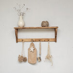 20241128_093923ancienne etagere avec 4 crochets brocante vintage meuble ancien decoration cuisine couleur bois brut