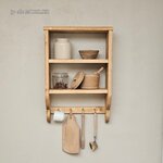 20250321_083000ancienne etagere en bois  4 crochets de cuisine  brocante vintage decoration