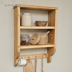 20250321_082849ancienne etagere en bois  4 crochets de cuisine  brocante vintage decoration