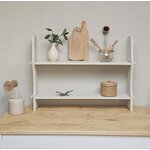 20250325_152113ancienne etagere beige lin en bois  vintage brocante
