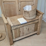20250425_114958coffre ancien, coffre bois brut, meuble de rangement, banc coffre, chêne massif, meuble rustique, meuble campagne, coffre d’entrée, bois clair