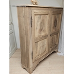 20250522_113233ancien garde -manger ancien en bois brut orme 2 portes 4 etageres