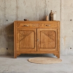 20250603_145853ancien buffet 2 portes deus tiroirs art deco -brocante-vintage