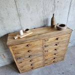 ancien meuble de metier - meuble datelier avec 12 tiroirs et portes étiquettes vintage20250705_075706