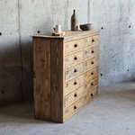 ancien meuble de metier - meuble datelier avec 12 tiroirs et portes étiquettes vintage20250705_083732