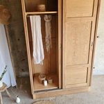 Armoire vintage – portes coulissantes – penderie et étagères – années 50:6020250814_172106