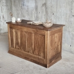 20250904_161408ancien meuble de metier bois noyer massif matelier ilot  Moyenne