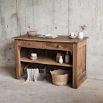 20250904_161643ancien meuble de metier bois noyer massif matelier ilot  Moyenne
