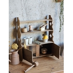 ancienne etagere avec placard à poser vintage bois brut chêne20251104_111658