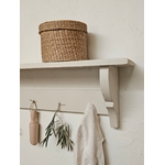 Etagère murale de cuisine en bois couleur lin - 5 crochets 20251126_140459