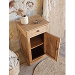 Petit meuble d’appoint ancien en noyer massif20251213_151537