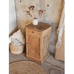 Petit meuble d’appoint ancien en noyer massif20251213_151502