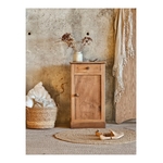 Petit meuble d’appoint ancien en noyer massif20251213_151349