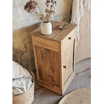 Petit meuble d’appoint ancien en noyer massif20251213_151623