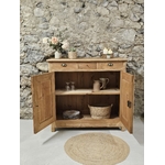 Buffet haut ancien en chêne massif – 3 tiroirs – Époque fin XIXᵉ siècle20260123_091435