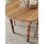 Table ovale ancienne en bois massif avec tiroir 20260201_112405(1)