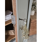 Armoire ancienne fin XIXe – Noyer & sapin massif – Vert grisé20260217_150331