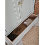 Armoire ancienne fin XIXe – Noyer & sapin massif – Vert grisé20260217_150413