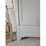 Armoire ancienne fin XIXe – Noyer & sapin massif – Vert grisé20260217_150511